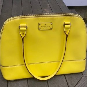 Kate Spade bright yellow purse